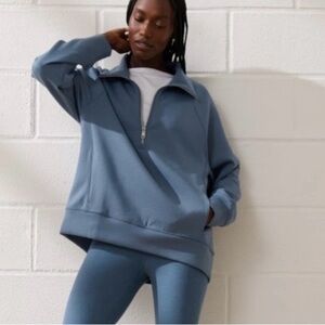 YPB Abercrombie Neo-knit 1/4 zip pullover